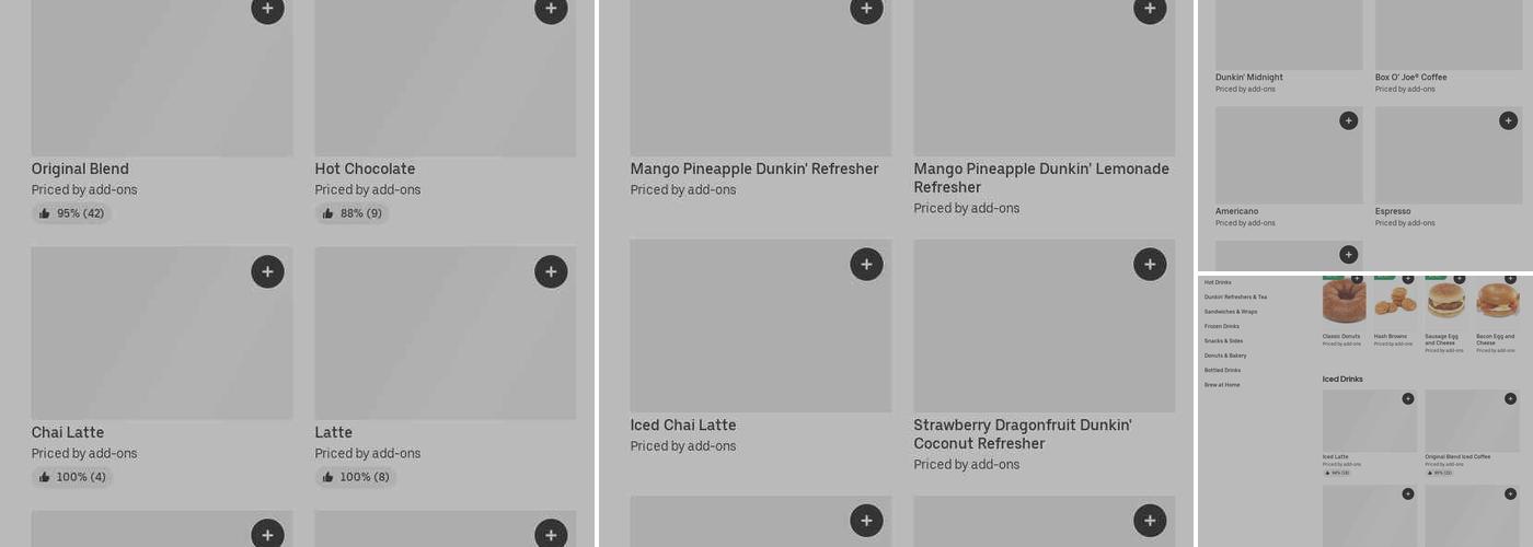Dunkin' Menu