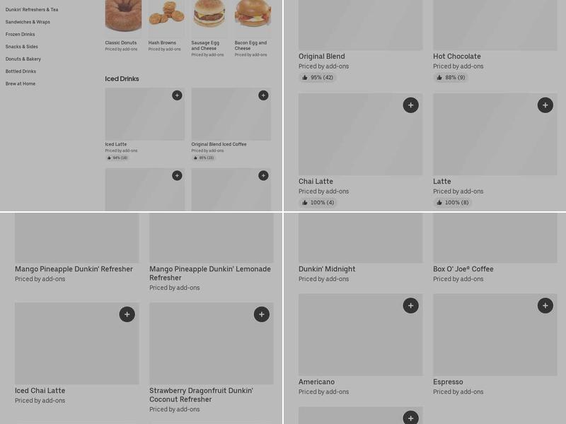 Dunkin' Menu