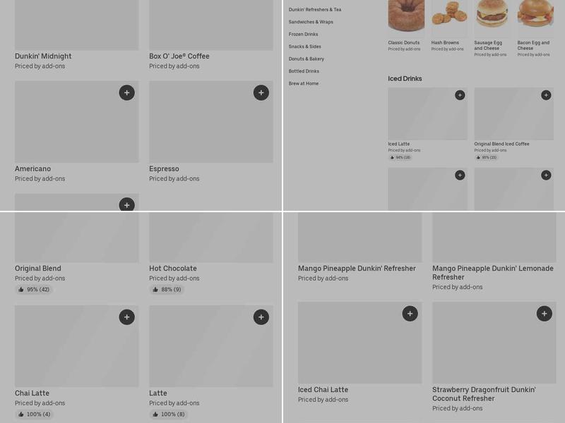 Dunkin' Menu