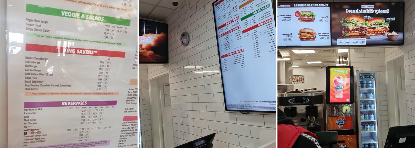 Burger King Menu