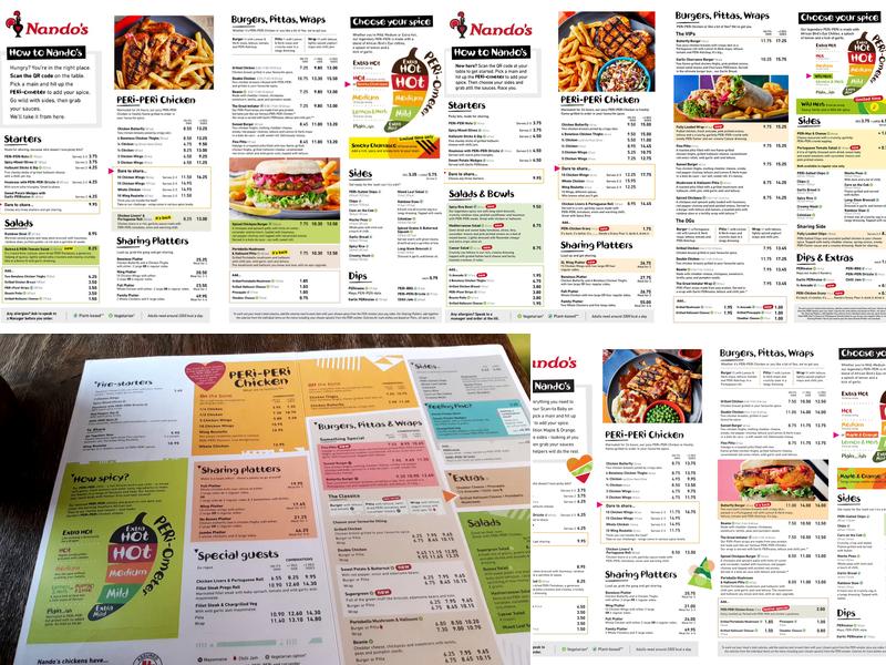 Nando's Camberwell Menu