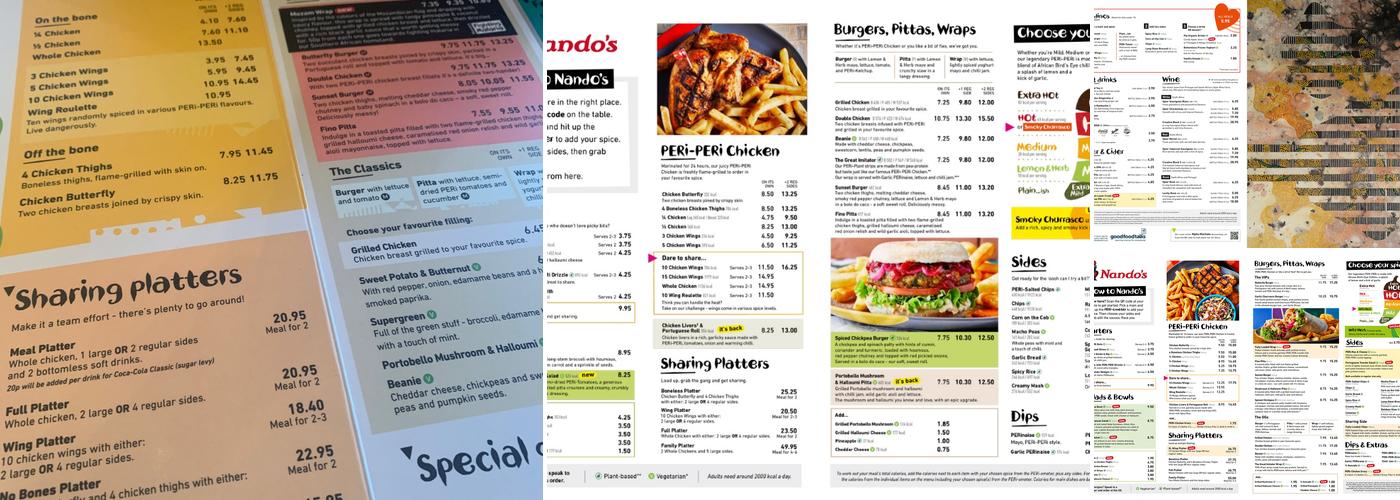 Nando's Spitalfields Menu