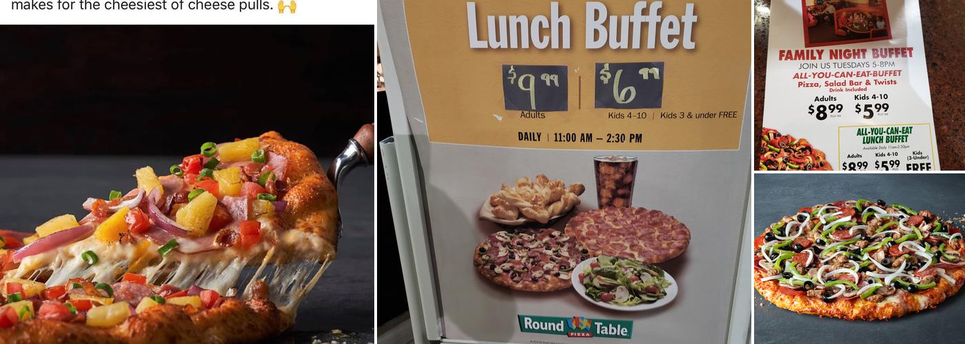 Round Table Pizza Menu