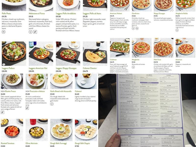 Pizza Express Menu