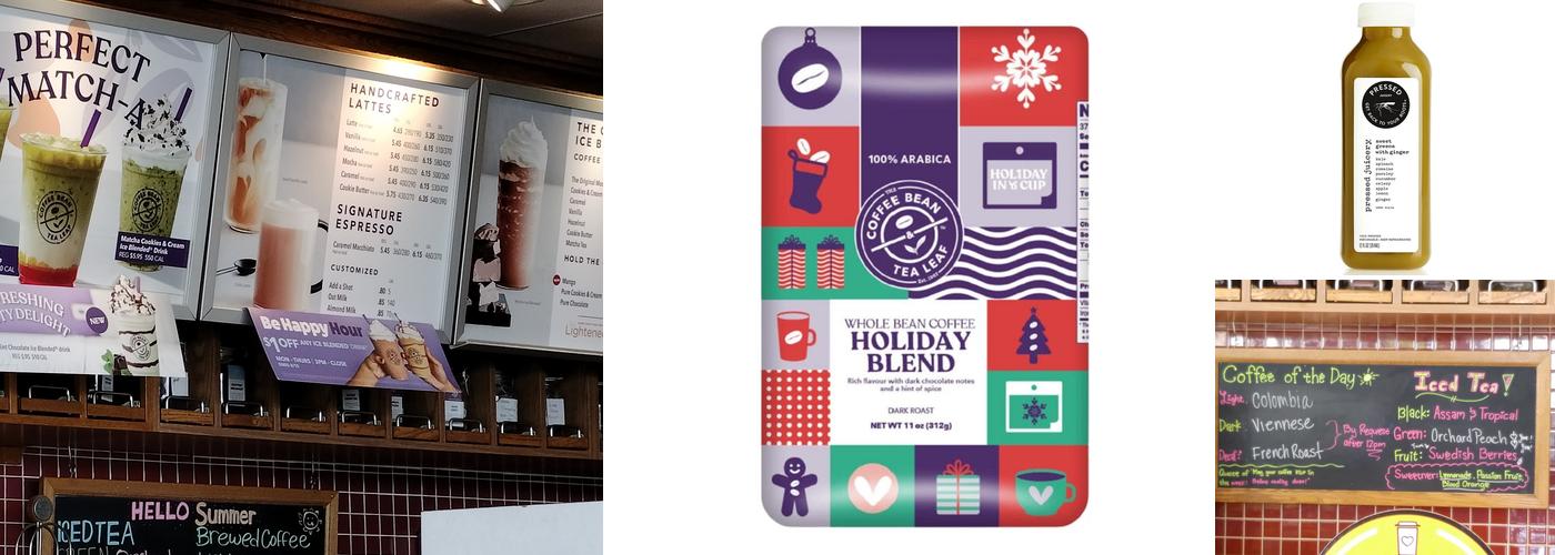 The Coffee Bean & Tea Leaf Menu