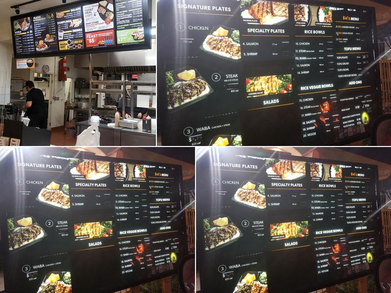WaBa Grill Menu