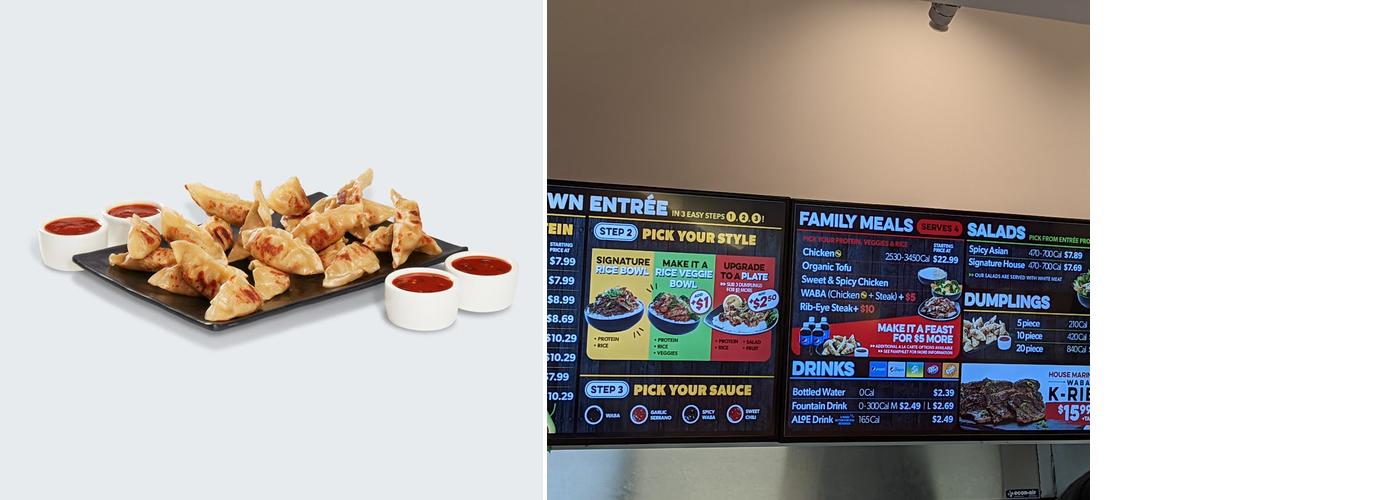 WaBa Grill Menu