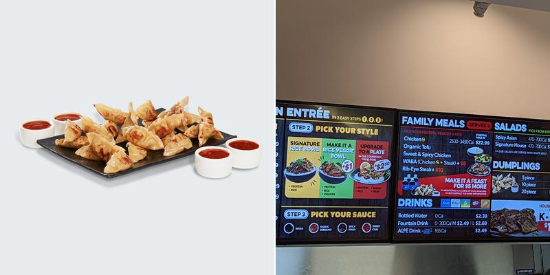 WaBa Grill Menu