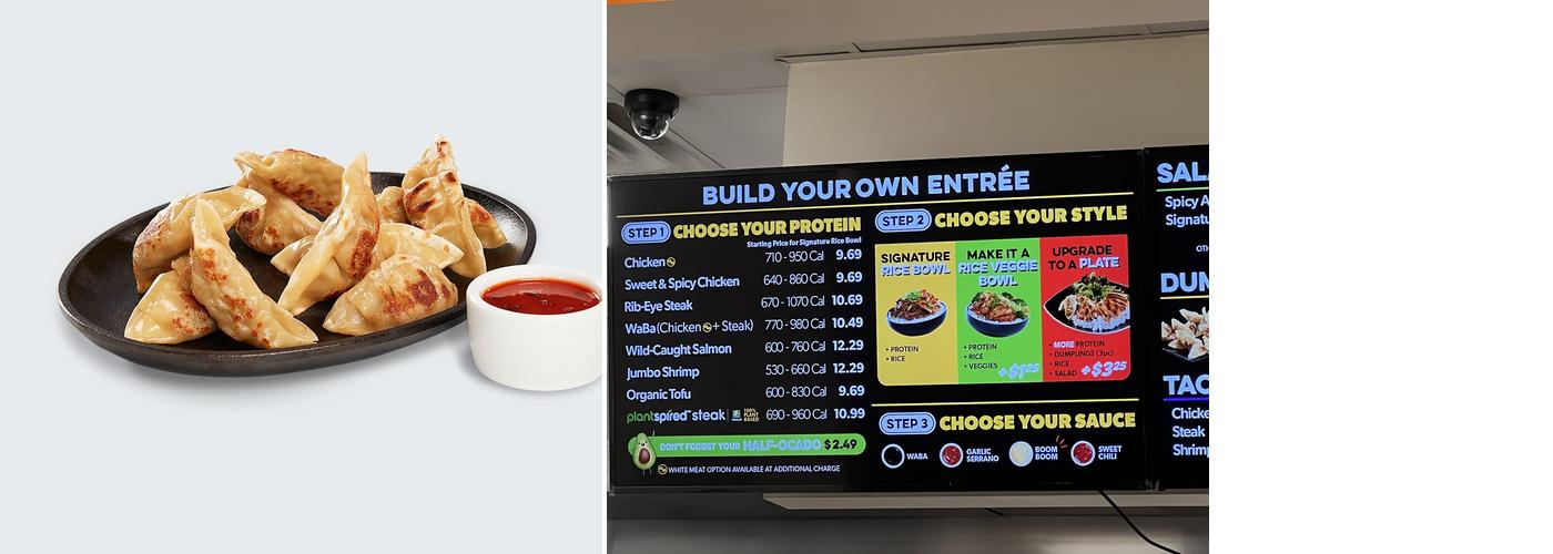 WaBa Grill Menu