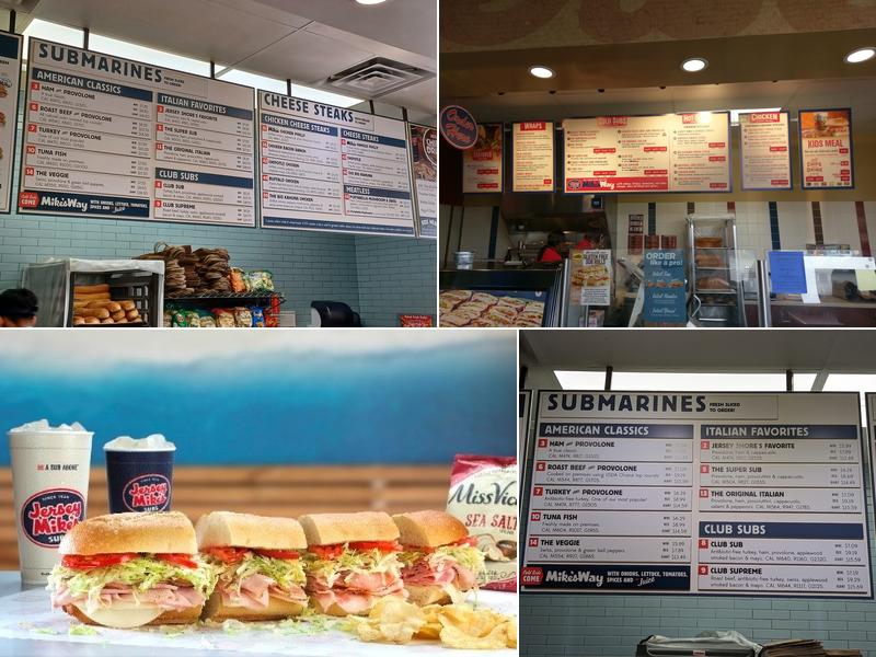 Jersey Mike's Subs Menu