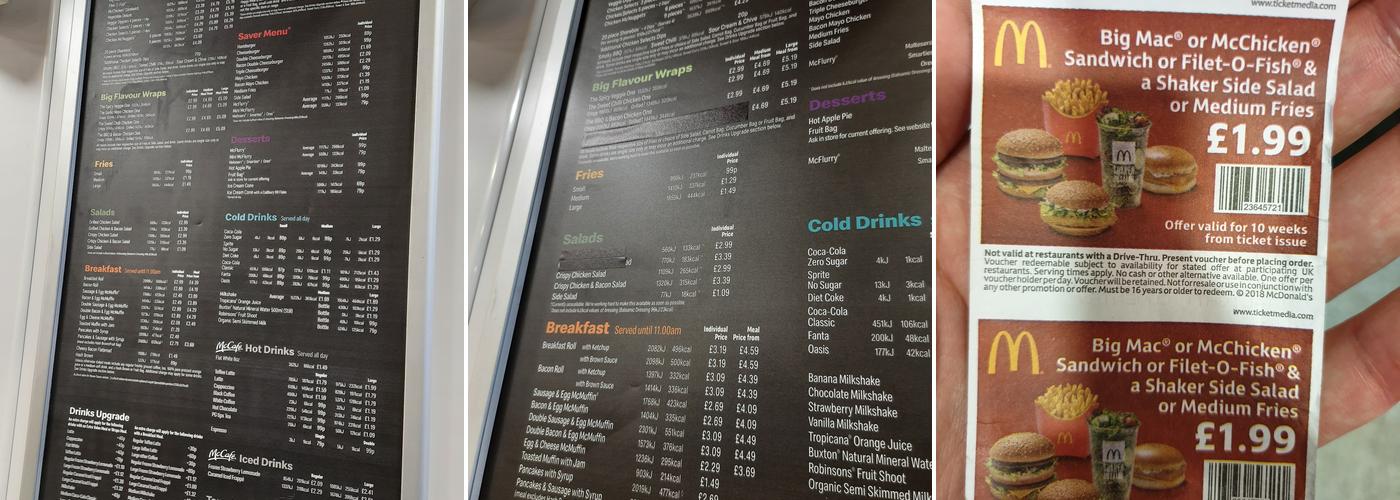 McDonald's Menu