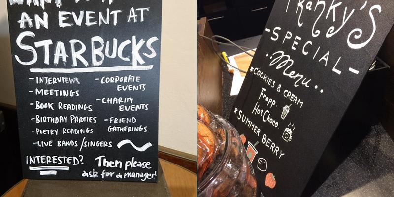 Starbucks Coffee Menu