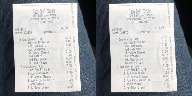 Taco Bell Menu