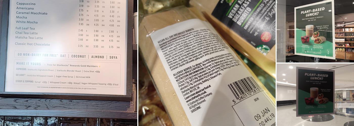 Starbucks Coffee Menu