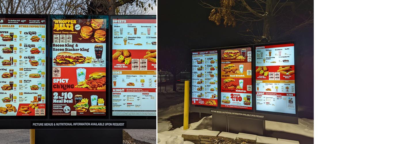 Burger King Menu