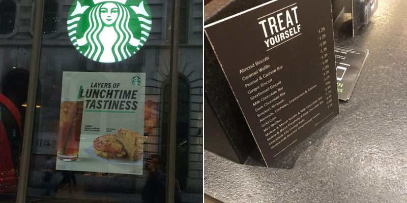 Starbucks Coffee Menu