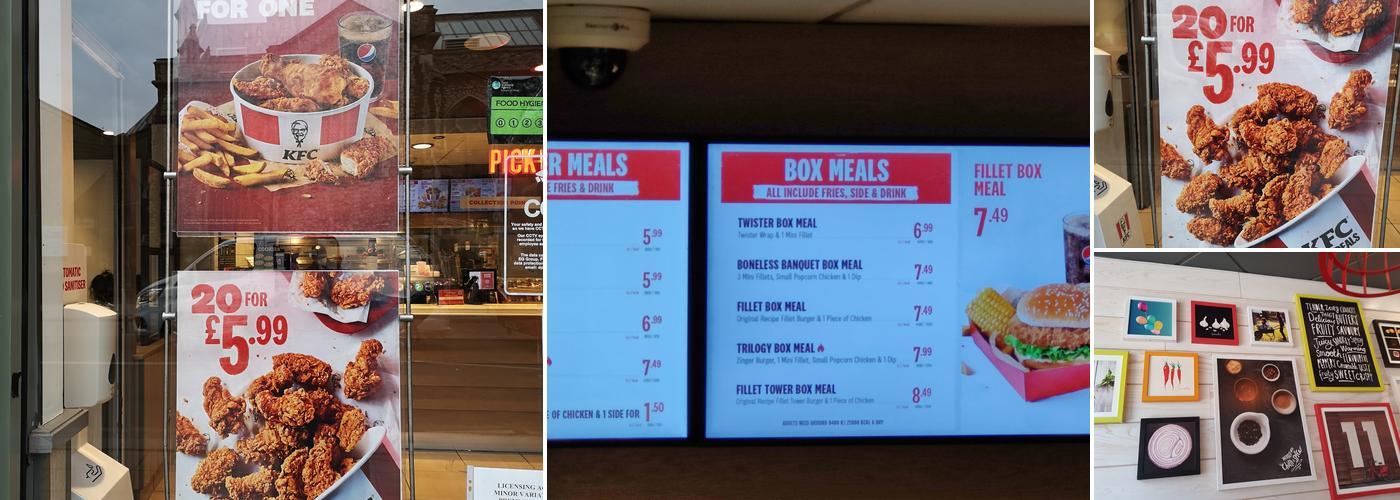 KFC Greenwich - Trafalgar Road Menu