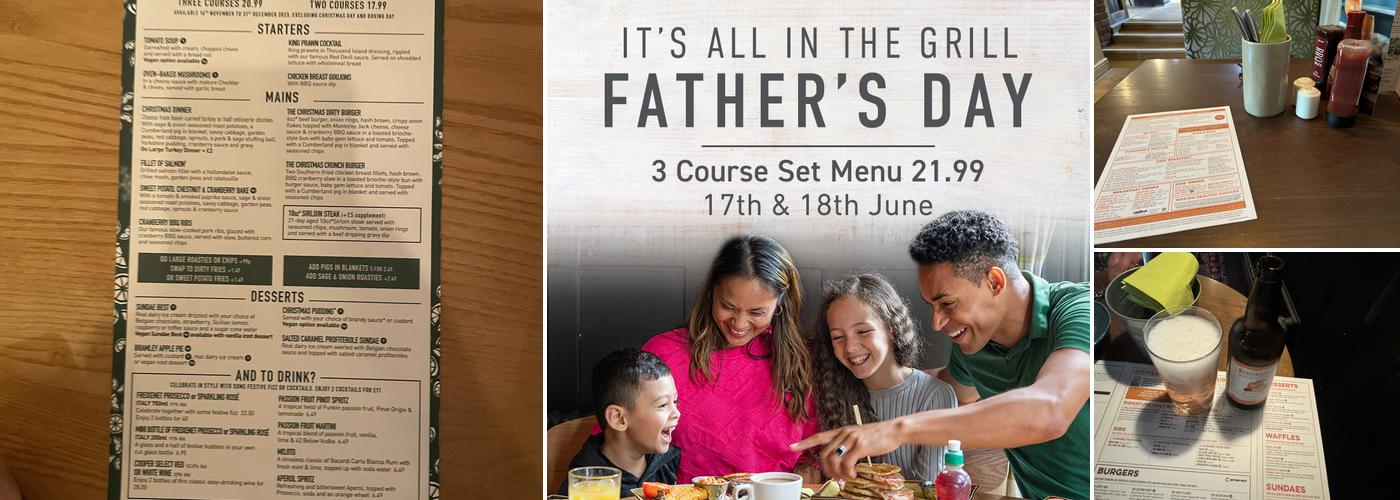 Harvester Horse & Groom Bracknell Menu