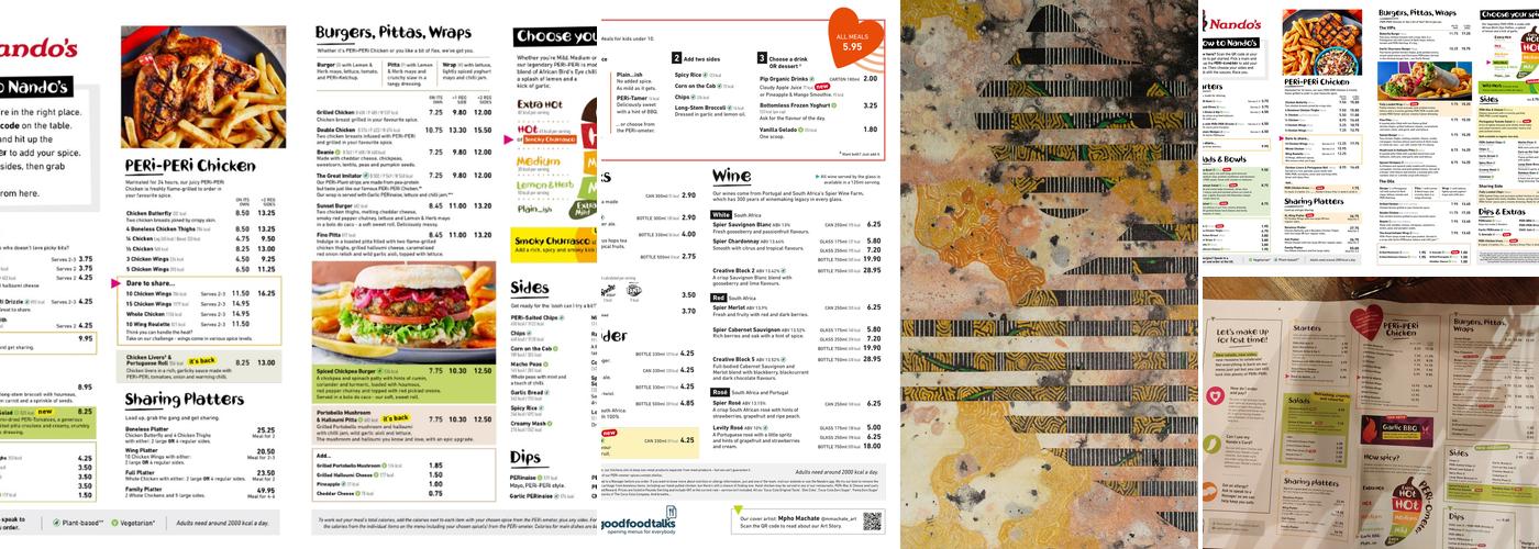 Nando's Menu