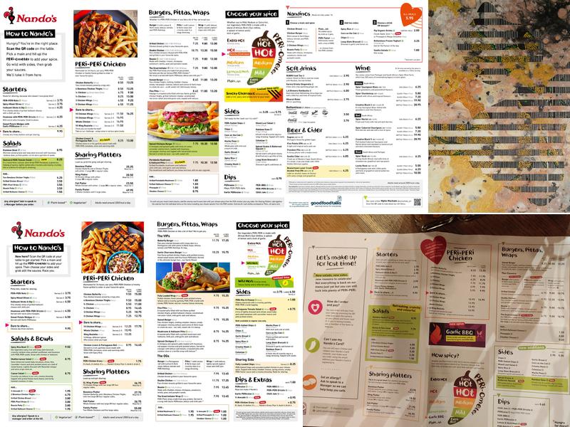 Nando's Menu