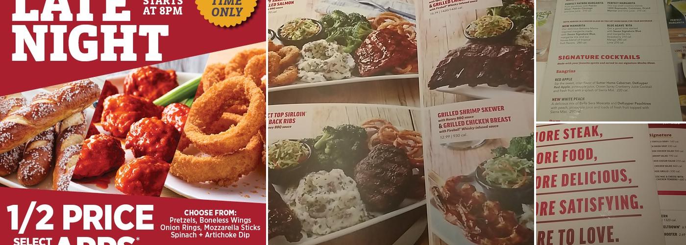 Applebee's Grill + Bar Menu