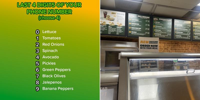 Subway Menu
