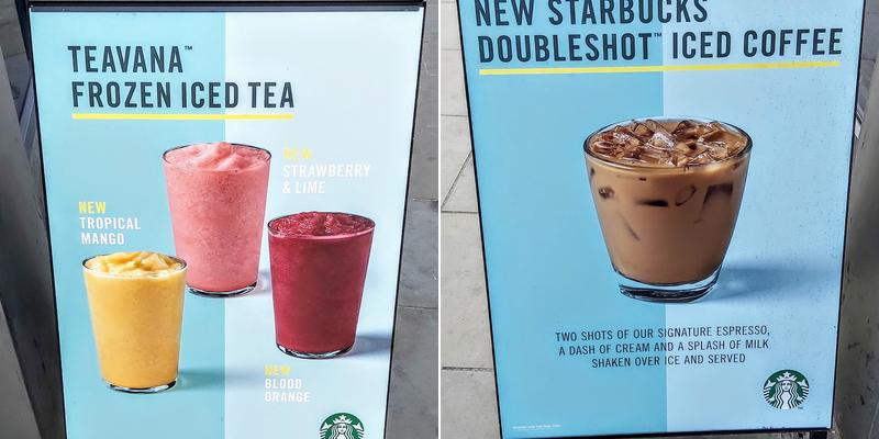 Starbucks Coffee Menu