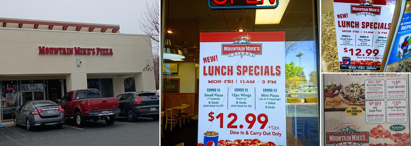 Mountain Mike's Pizza Menu