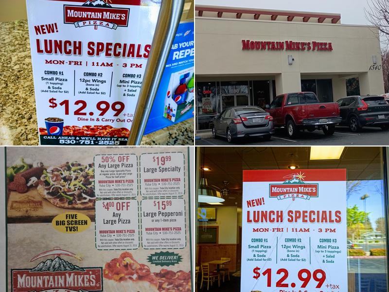 Mountain Mike's Pizza Menu