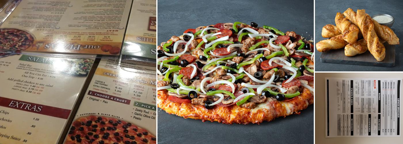 Round Table Pizza Menu