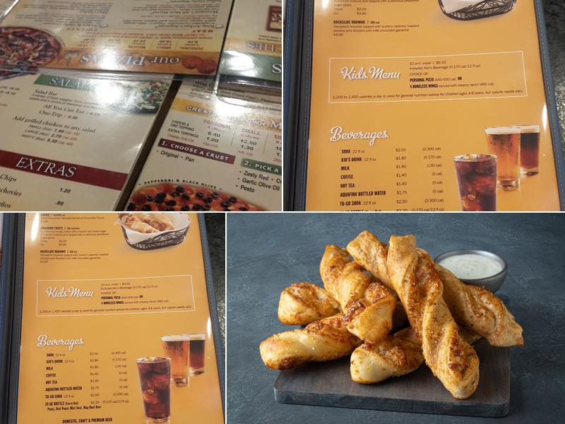 Round Table Pizza Menu