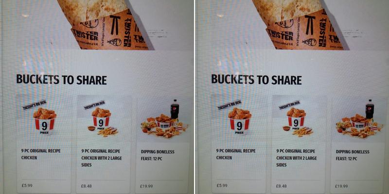 KFC Sutton - High Street Menu
