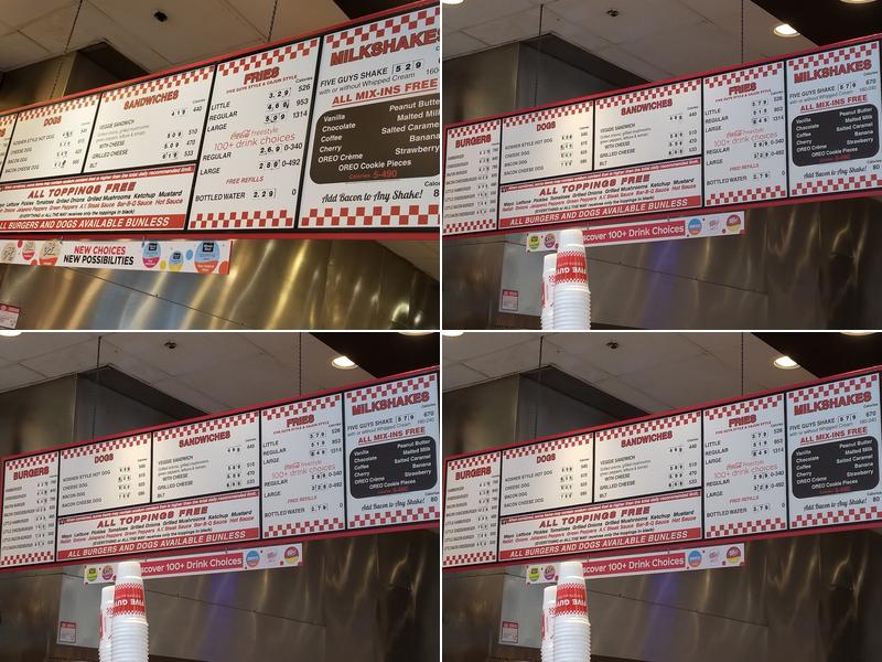 Five Guys Menu