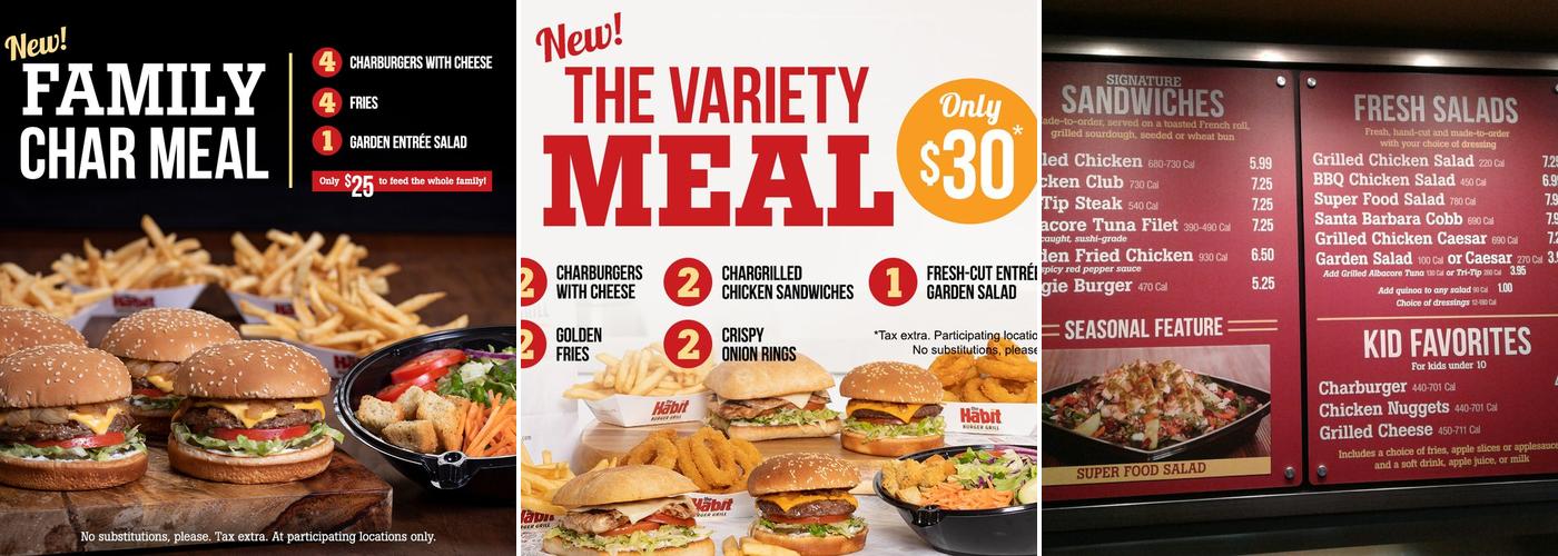 The Habit Burger Grill Menu