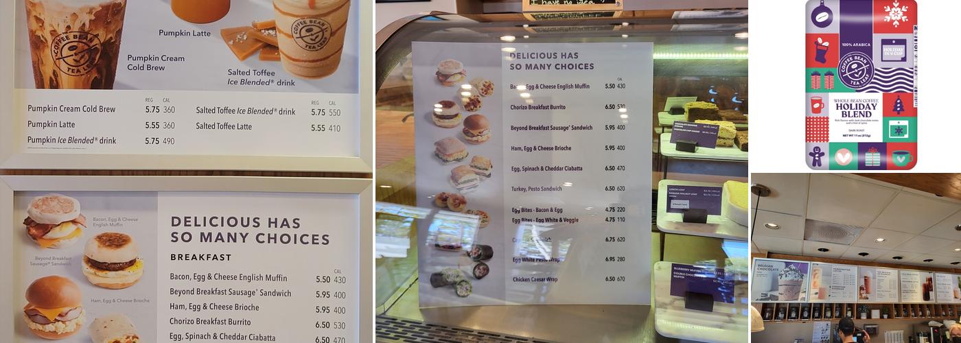 The Coffee Bean & Tea Leaf Menu