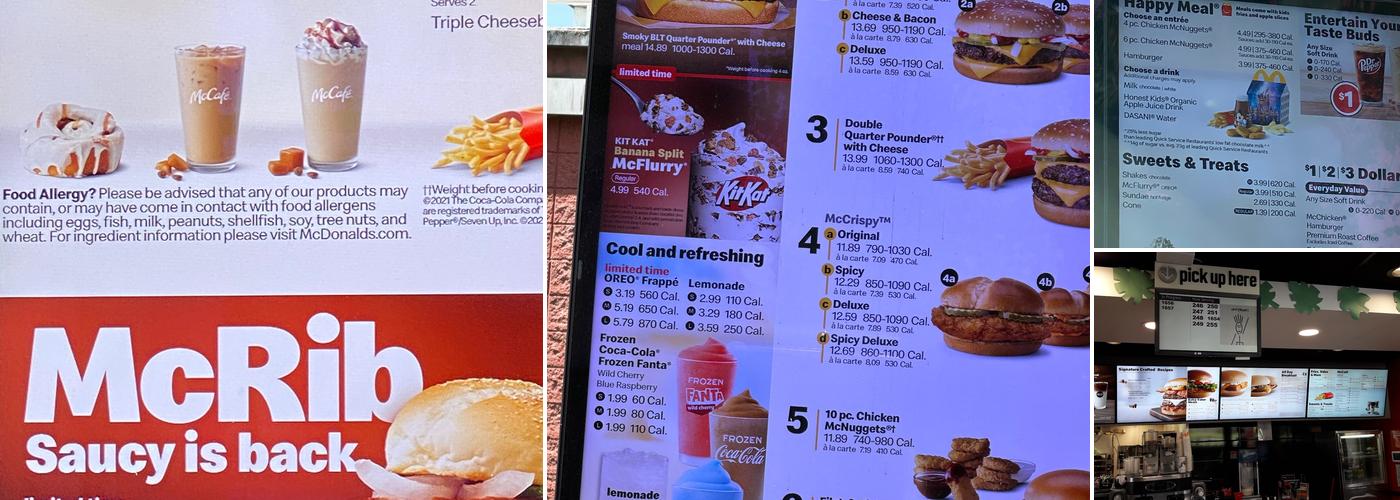 McDonald's Menu