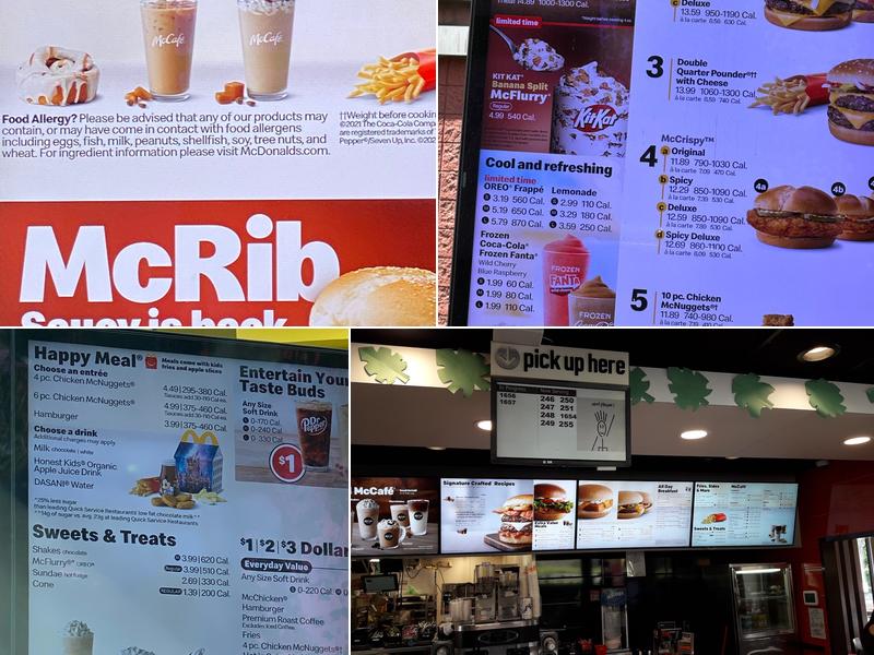 McDonald's Menu