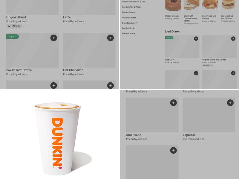 Dunkin' Menu