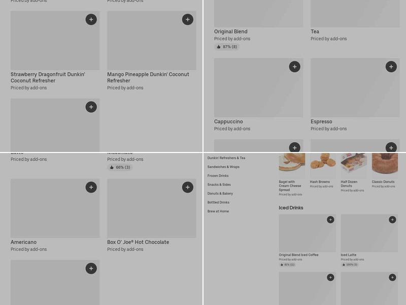 Dunkin' Menu