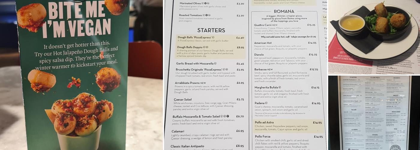 Pizza Express Menu