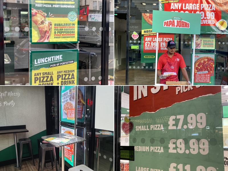 Papa Johns Pizza Menu