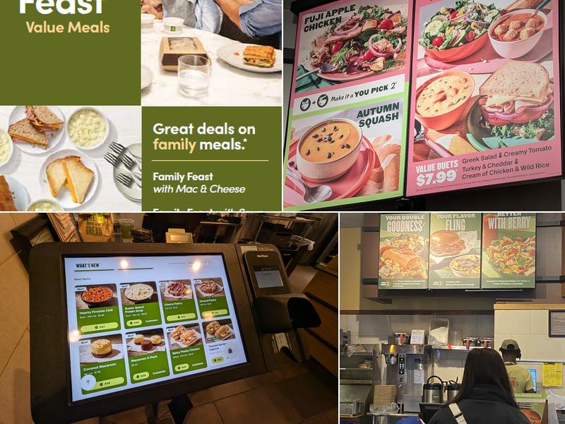 Panera Bread Menu