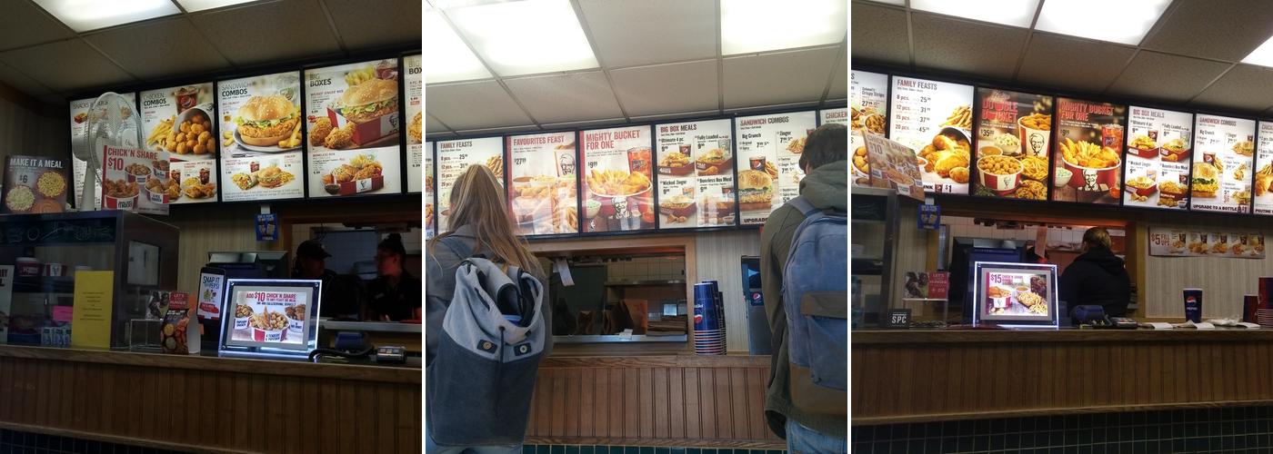 KFC Menu