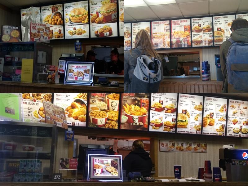 KFC Menu