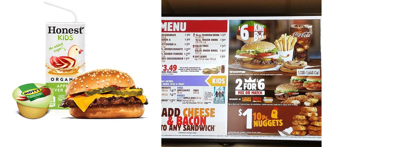 Burger King Menu