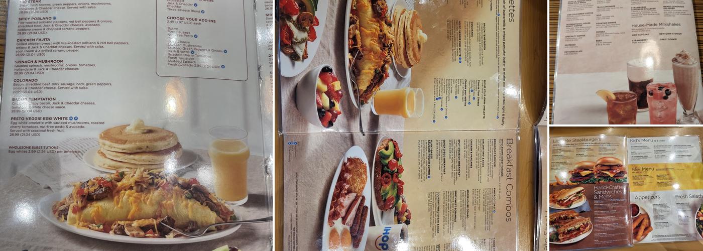 IHOP Menu