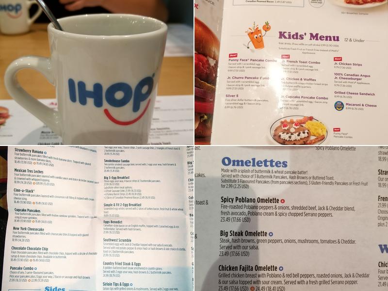 IHOP -The Wyndham Fallsview Menu