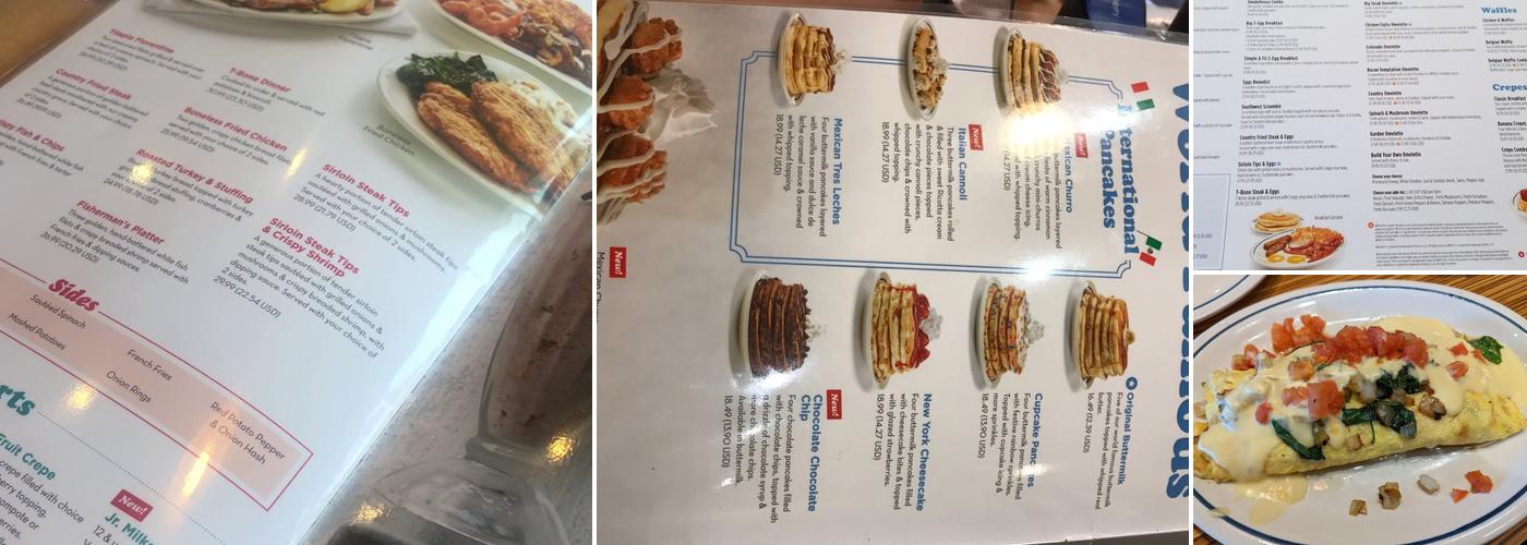 IHOP Menu