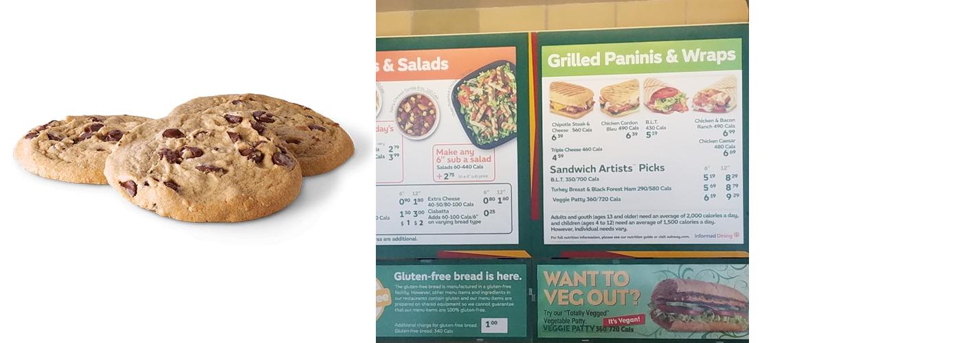 Subway Menu