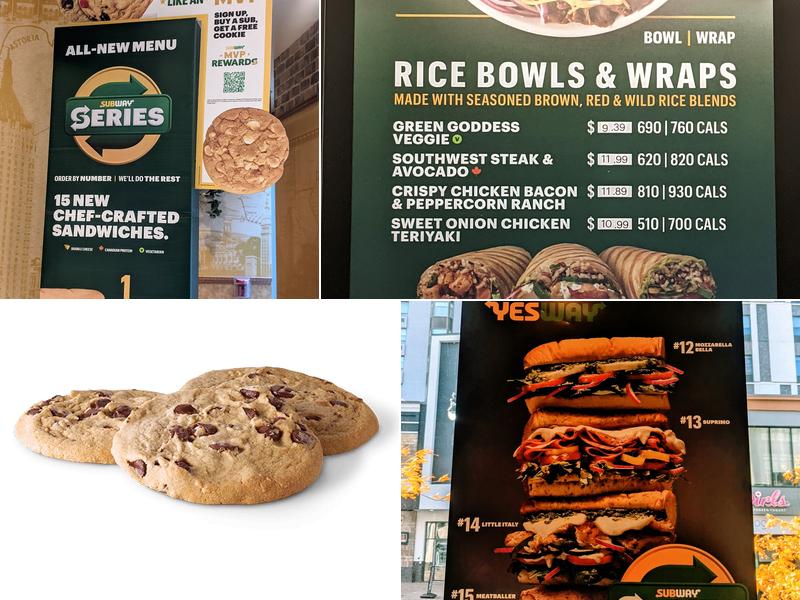 Subway Menu